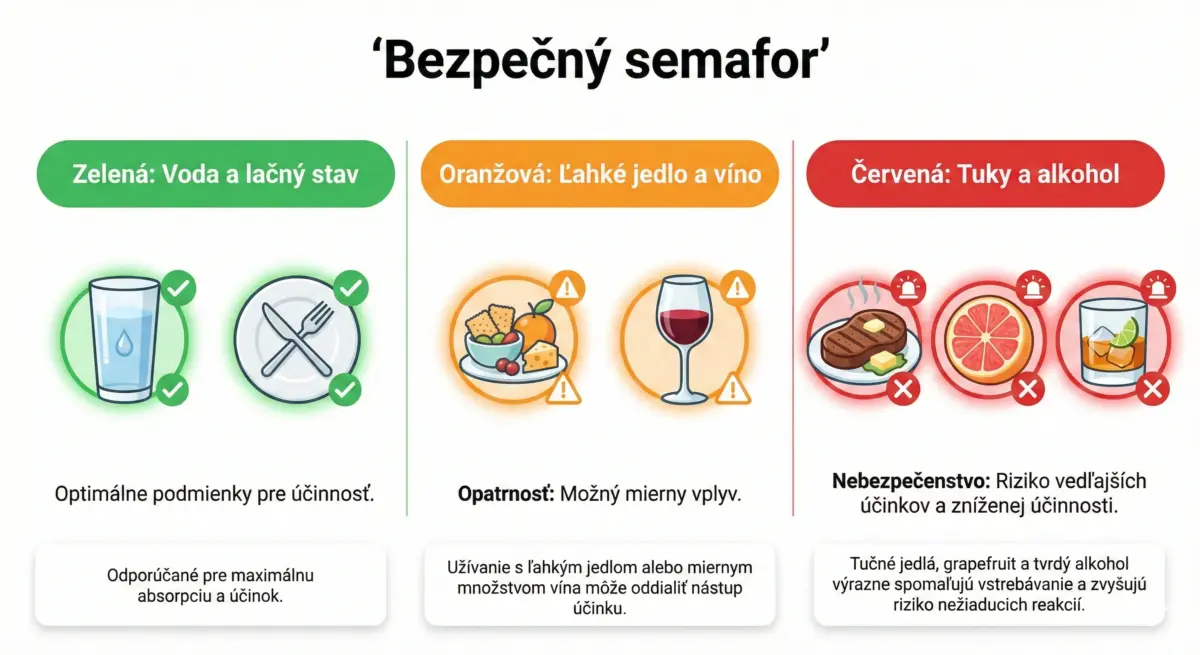 Ako správne užívať sildenafil v roku 2026: Strava, nápoje a tipy pre 100% účinok infografika-spravne-uzivanie-sildenafilu-a-interakcie